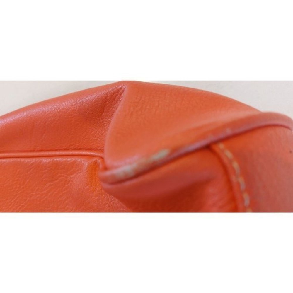Women's Nine West Faux Tangerine Leather Double Handle Tote Shoulder Bag - Picture 6 of 7
